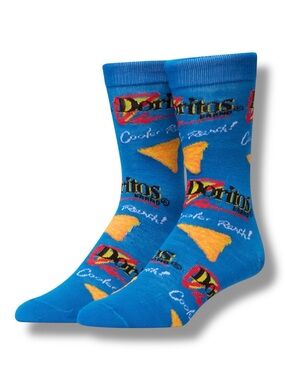 Crazy Socks Men’s Doritos Cooler Ranch Crew Socks Shoe Size 6-12